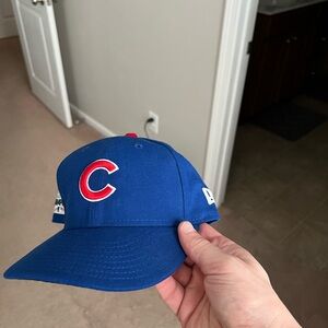 Chicago Cubs World Series On Field Fitted Hat